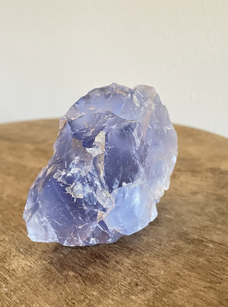 Vivid Purple-Blue Fluorite Crystal Cluster