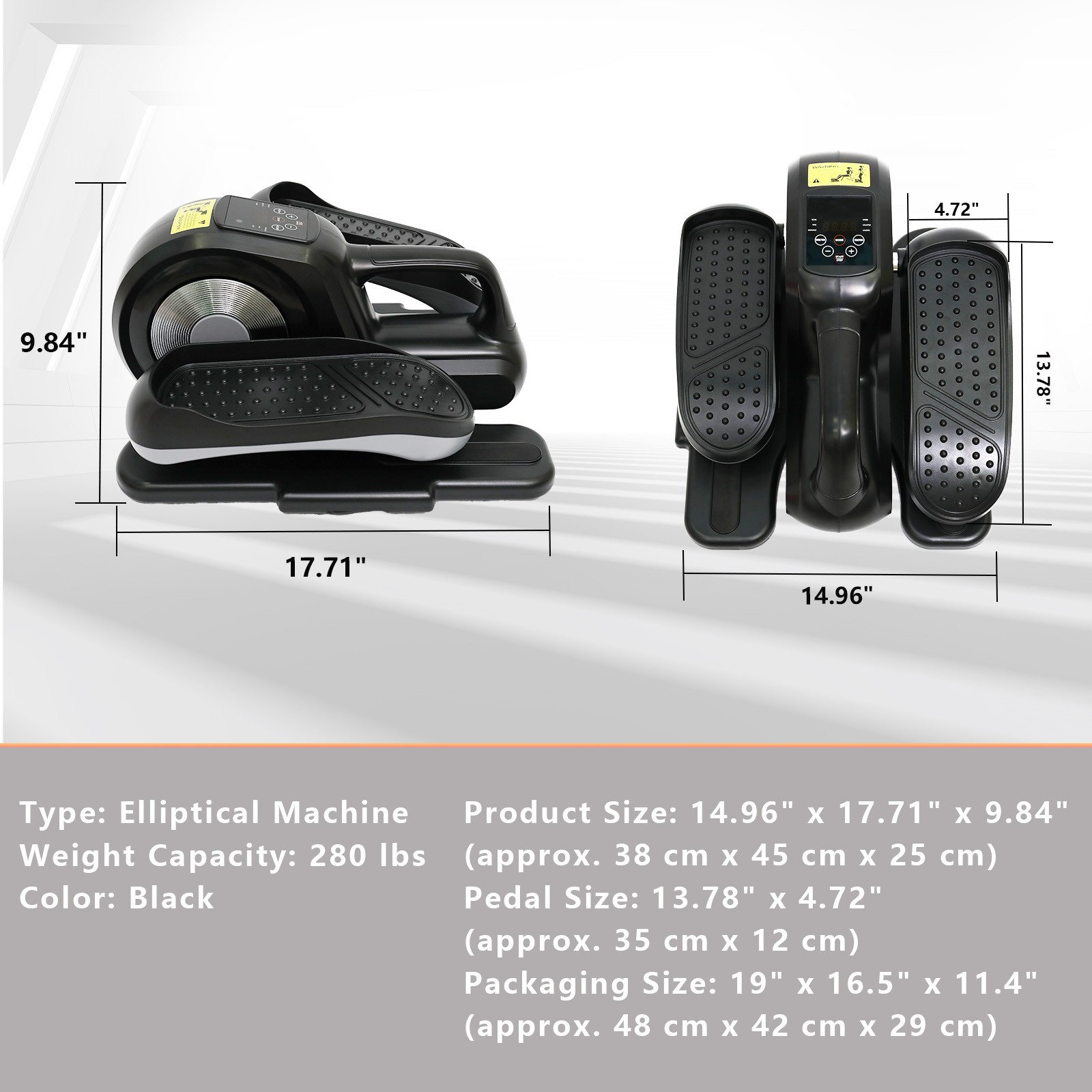 Ellipse Leg Exerciser Seated Eclipse Under Desk Elliptical Machine as Seen on TV