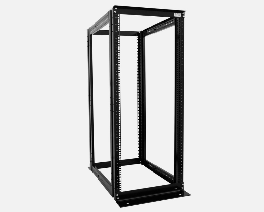 27U 4 Post Server Rack Open Frame Data Network Enclosure19" Adjustable Depth