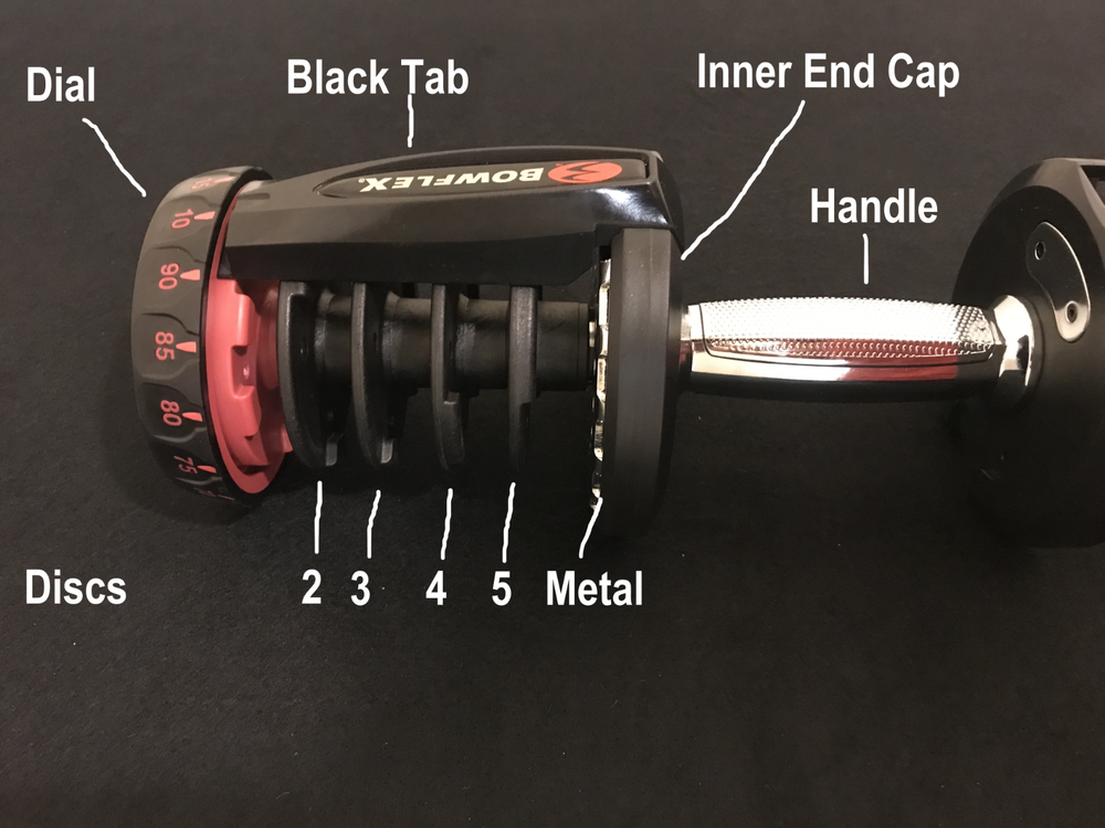 OEM Replacement #5 Disc Disk Bowflex 1090 Only Dumbbell SelectTech Handle Part