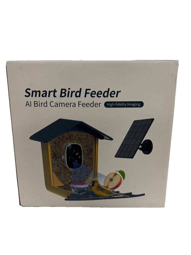Oddkont Smart Bird Feeder with AI Camera Auto Record 2K Video Solar Panel