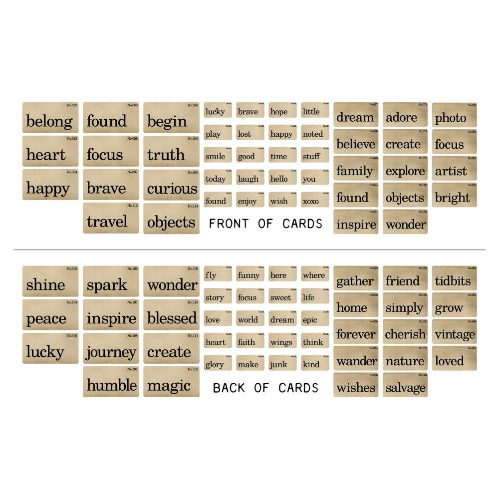 Tim Holtz ~ FLASHCARDS ~ Idea-ology