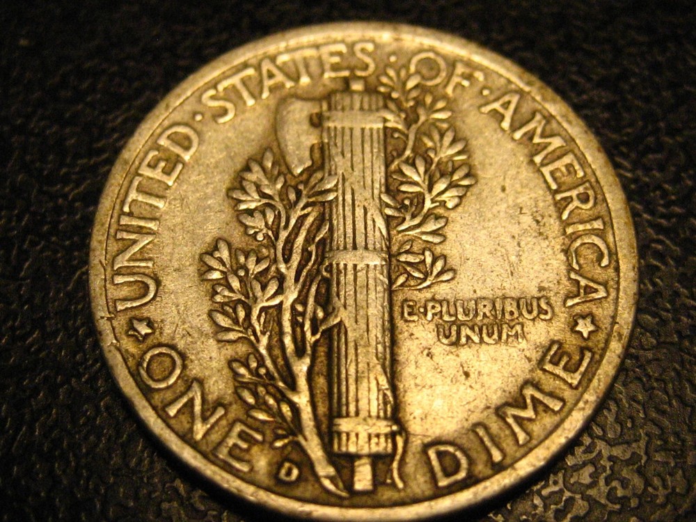 1941-D 90% Silver Mercury Head Dime #4
