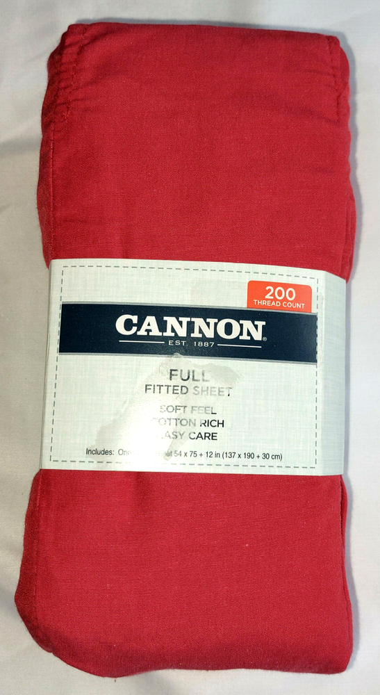 Cannon Jester Red Sheets, Pillowcase