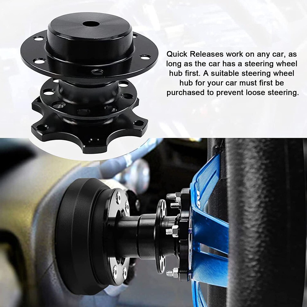 Universal Steering Wheel Quick Release Hub Racing Adapter Snap Off Boss Kit