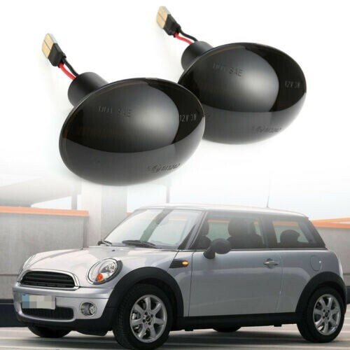 For Mini Cooper R55 R56 R57 R58 R59 LED Side Marker Light Flowing Turn Signal 2X