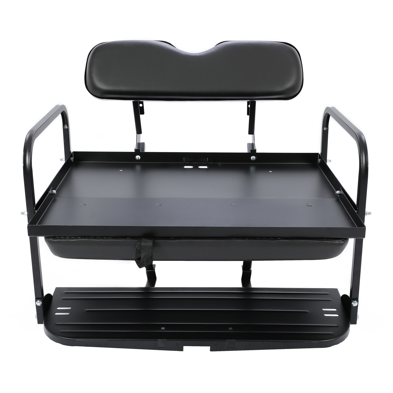 Rear Back Seat Kit For Yamaha G14 G16 G19 G22 Flip Folding Steel Frame Black