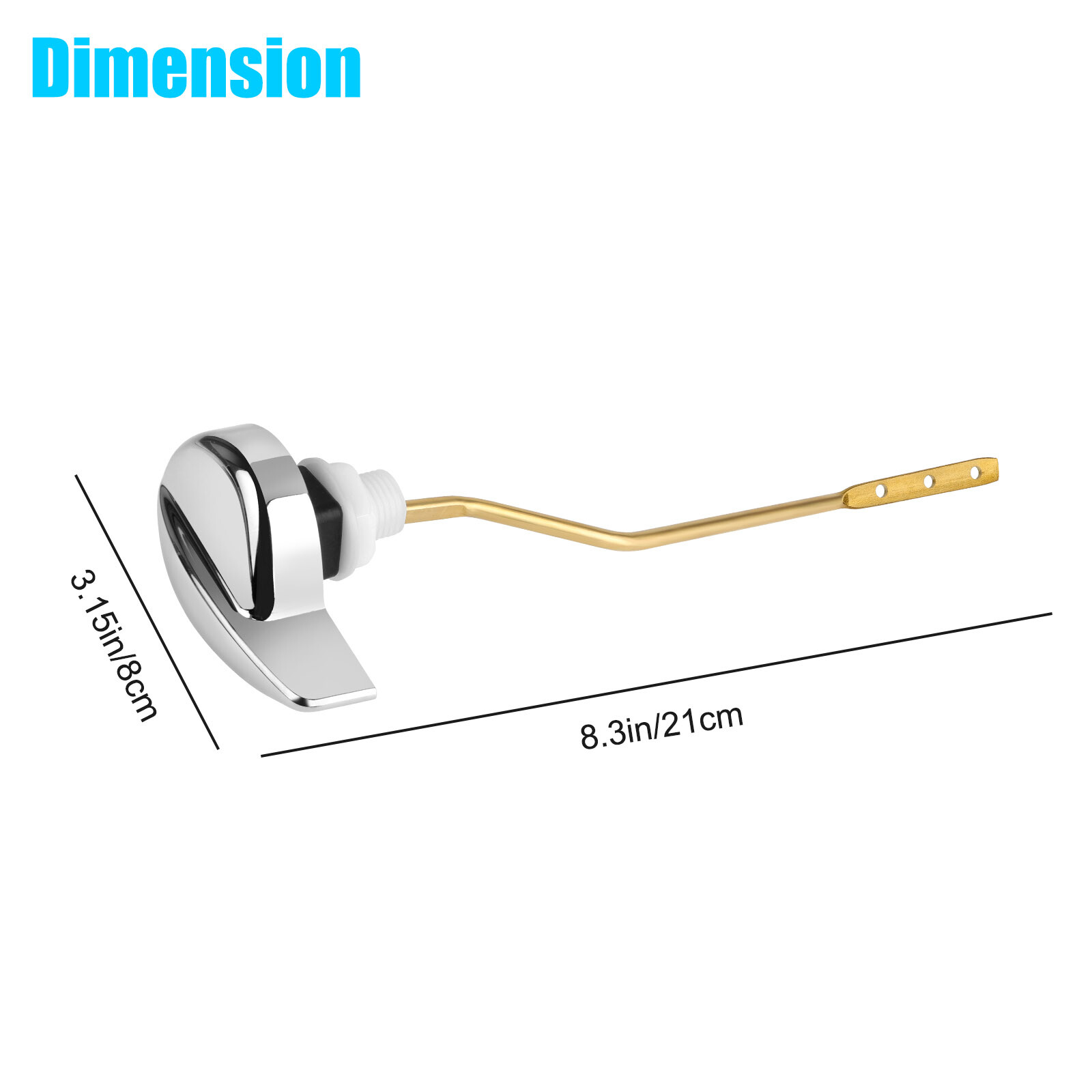 Easy Use Side Mount Toilet Flush Lever Handle Angle Fits for TOTO Kohler Toilet