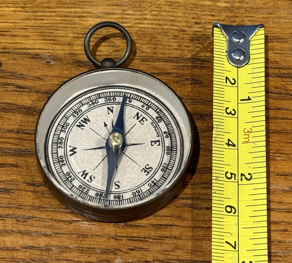 Vintage German Brass Pocket Compass