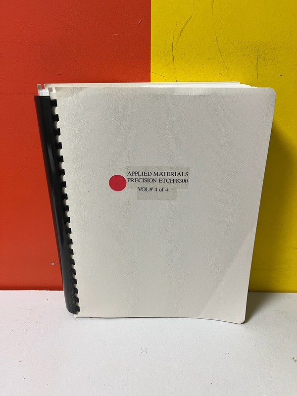 APPLIED MATERIALS 8300 PRECISION ETCH 8300 Schematics Manual