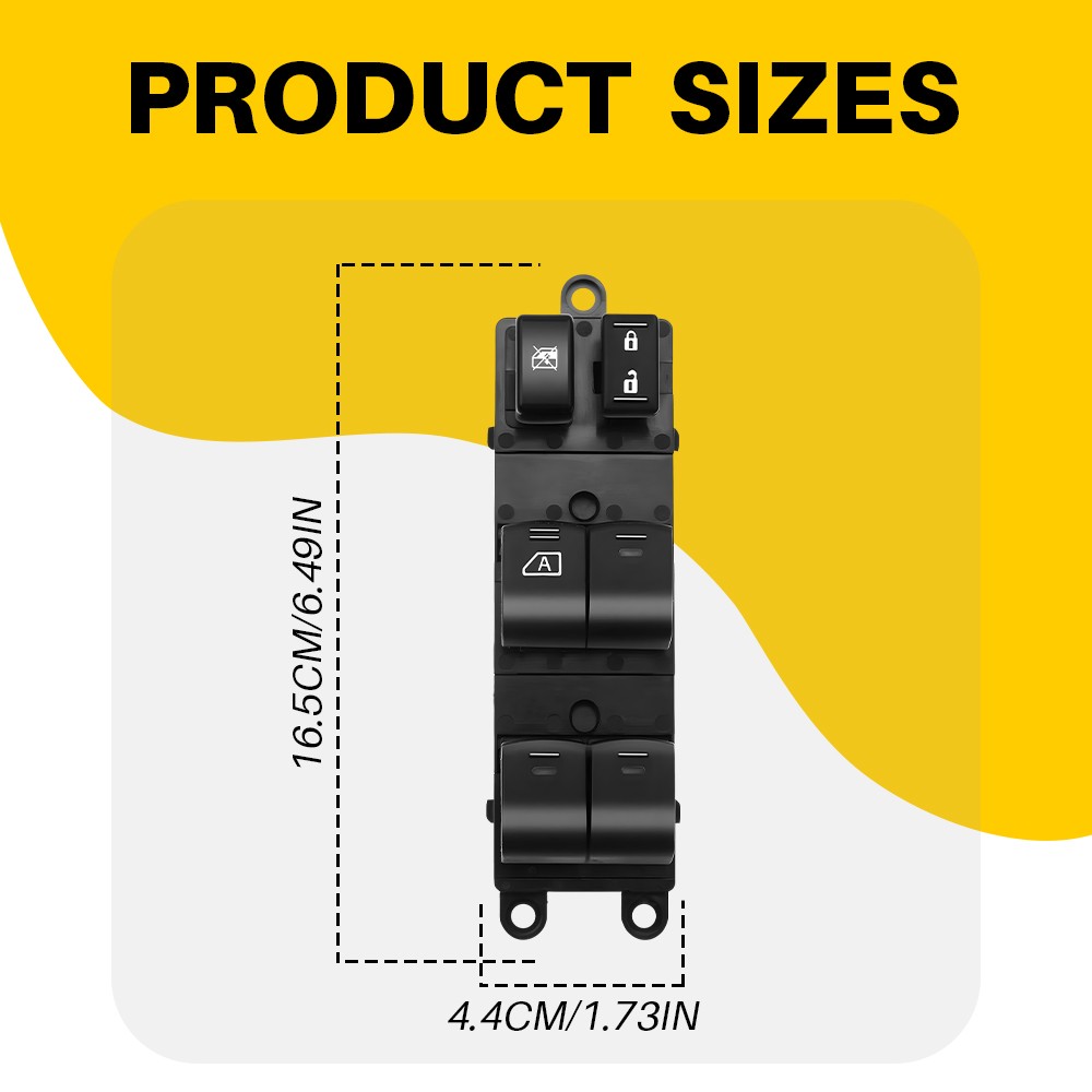 Master Power Window Control Switch Front Left Side For 2007-2019 Nissan Frontier