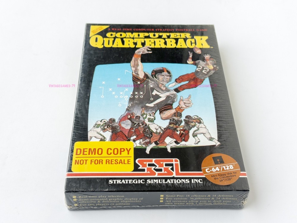 Computer Quarterback - SSI - 1984 / Commodore 64/128 - Sealed