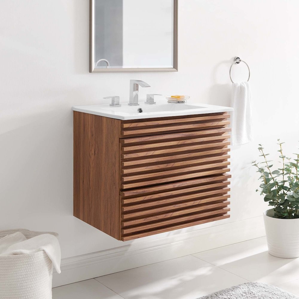 Render 24" Wall-Mount Bathroom Vanity