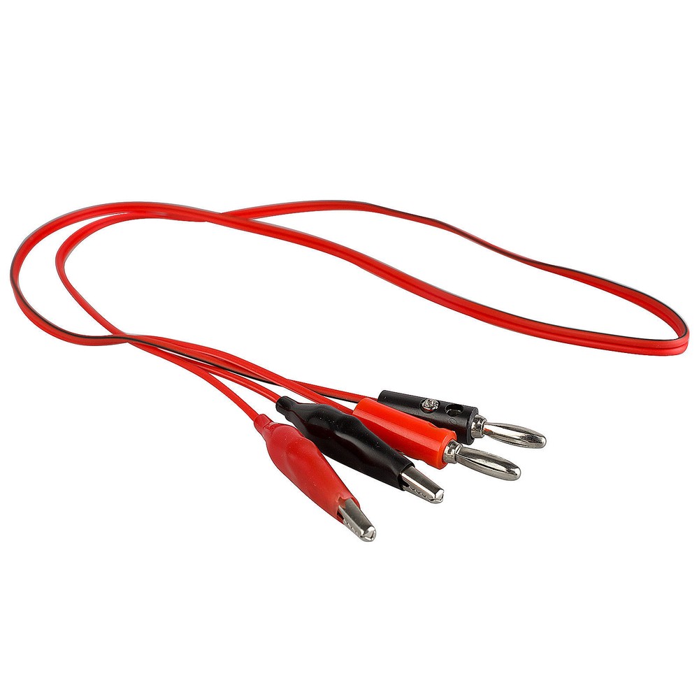 Banana Plug to Alligator Clip Cable Multi Meter Voltage Probe Testing Wire 3ft