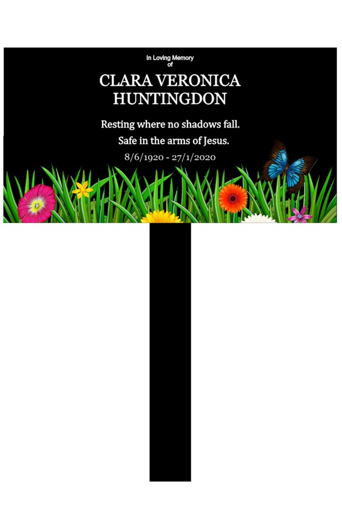 Memorial Grave Marker Stake
