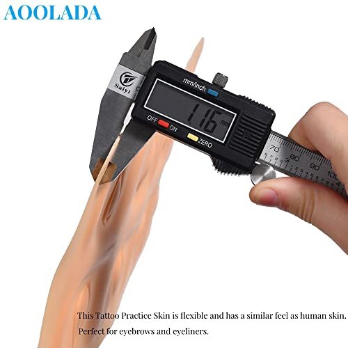 6 Pcs 3D Tattoo Practice Eyebrow Eyeline Practice Skins Permanent Eyebrow