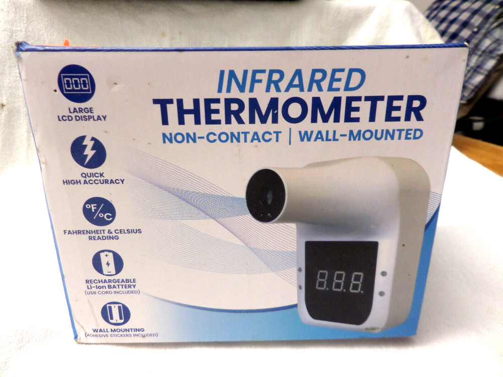 LH-009 Non-Contact Digital Infrared Thermometer Wall-Mounted Forehead Automatic