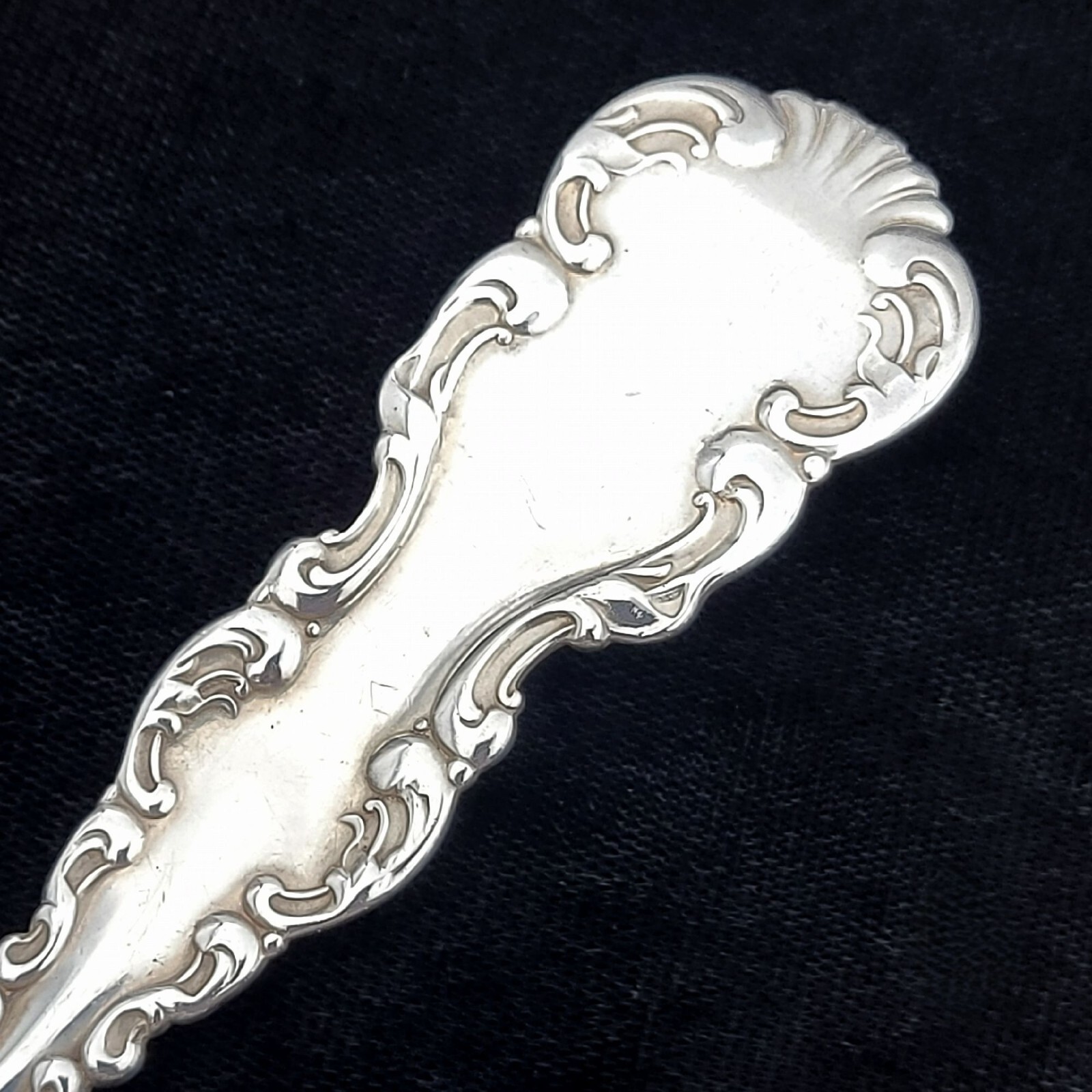 Whiting Louis XV Sterling Silver Tablespoon/Serving Spoon 8 1/8" w/ Monogram