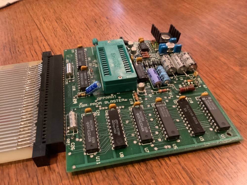 Vintage Apparat IBM Blaster programmer w/ 28 pin Textool socket & Extender Card