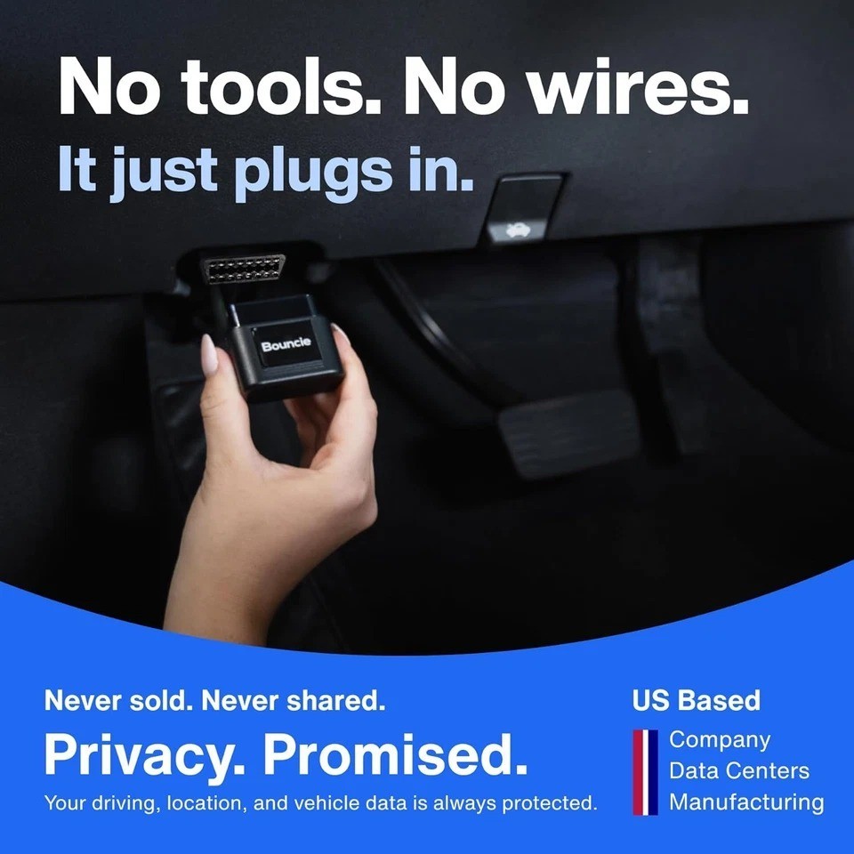 Bouncie GPS Tracker for Vehicles with Real-Time Location Route History, Speed