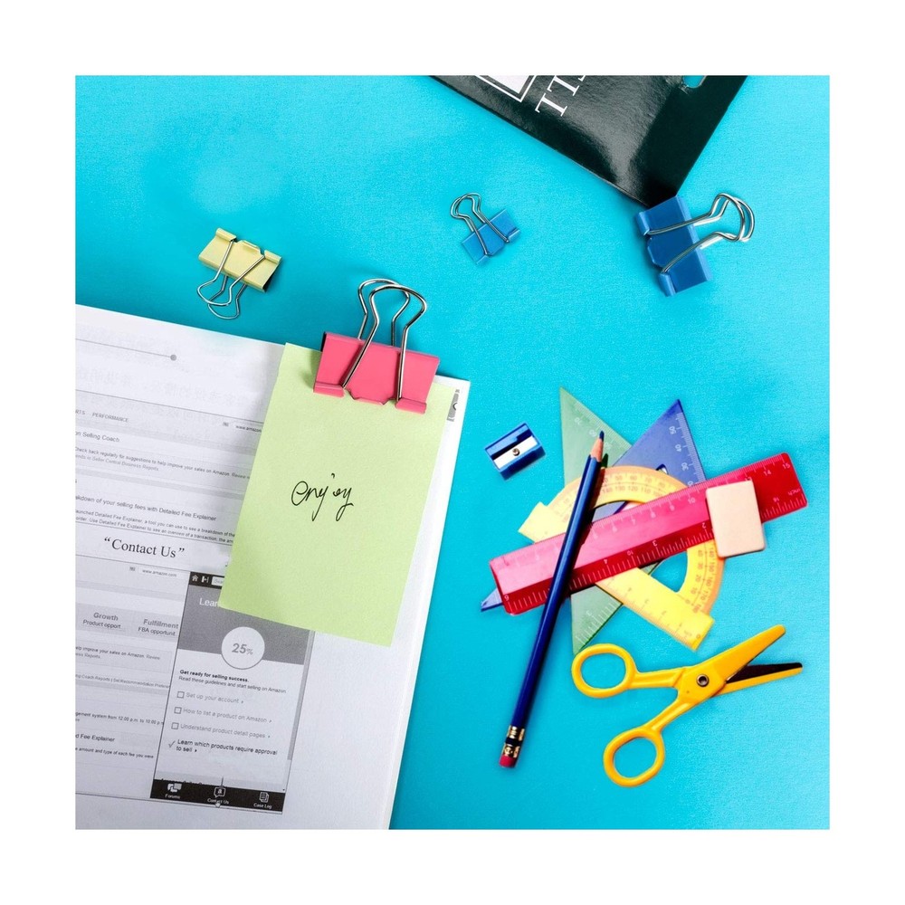 Binder Clips - Assorted Sizes 100 Count, X Large, Large, Medium, Small, Mini ...