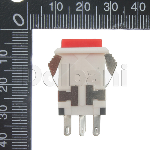 2pcs KD2-21 Square LED Push Button Micro Switch 3A 250V Red 8 Pin