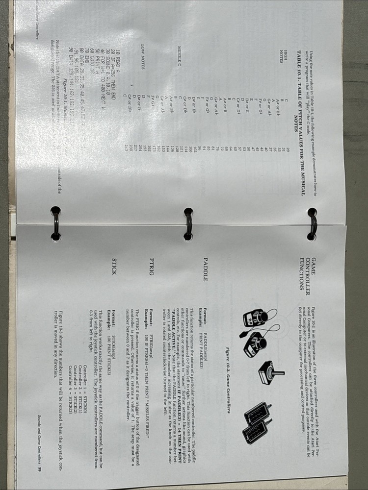 Atari 400/800 Personal Computer Basic Reference Manual USED Vintage