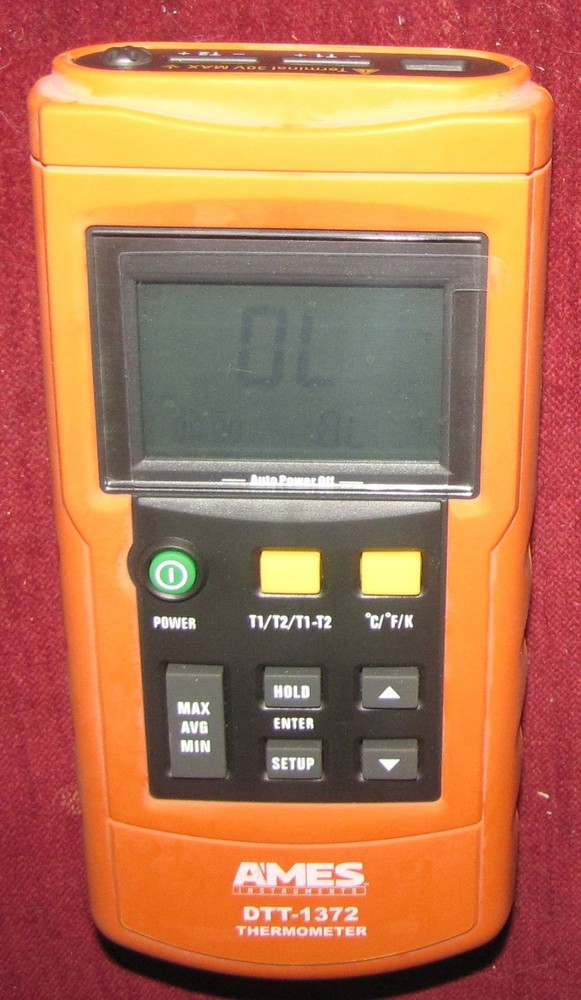 Ames DTT-1372 Dual Input Contact Thermometer Unused!