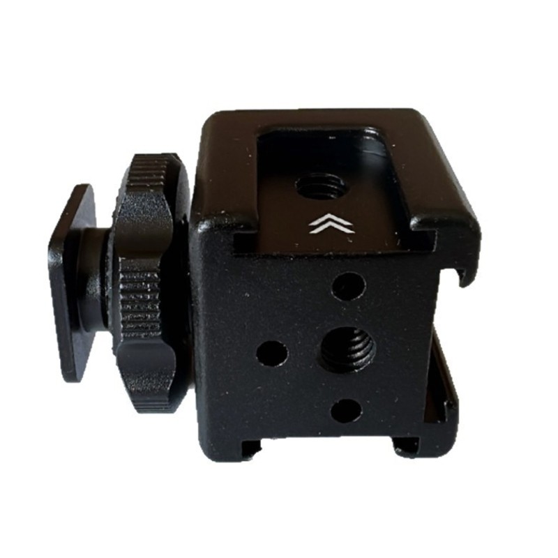 Aluminum Camera Mounting Bracket With Expanded Connection Cold Shoe Expander