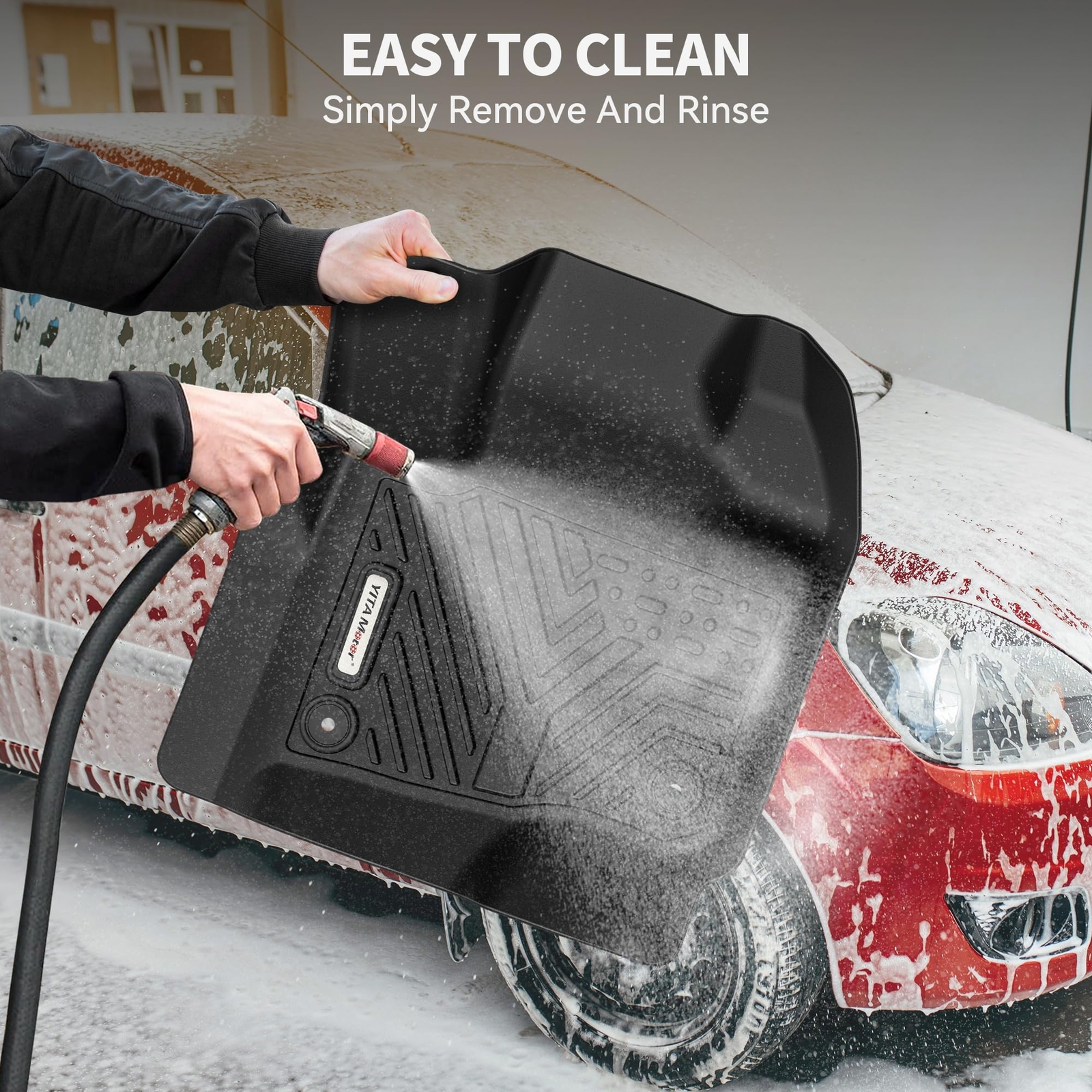 YITAMOTOR Floor Mats Liner for 2014-2019 Chevy Silverado GMC Sierra Double Cab