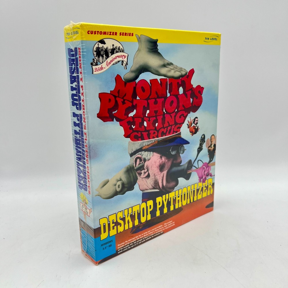 Monty Python's Flying Circus Desktop Pythonizer 1994 Floppy Disk Software SEALED