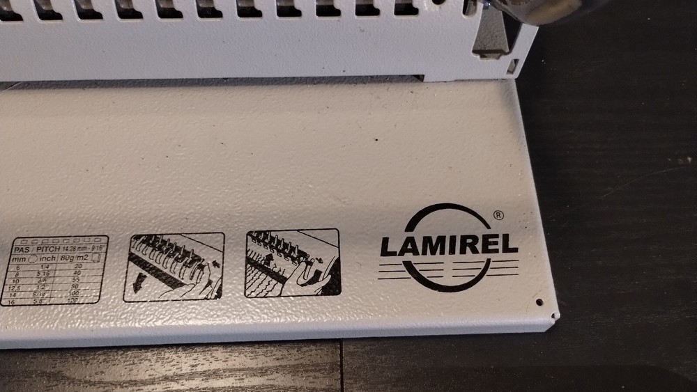 Lamirel Microband Punching Comb Binding Machine Great Condition