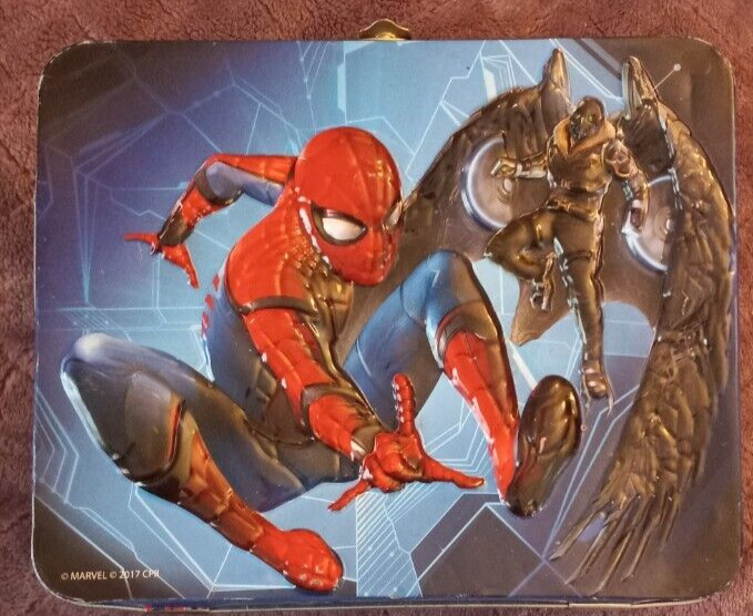 Marvel Spider-Man Embossed Metal Lunch Box 2017