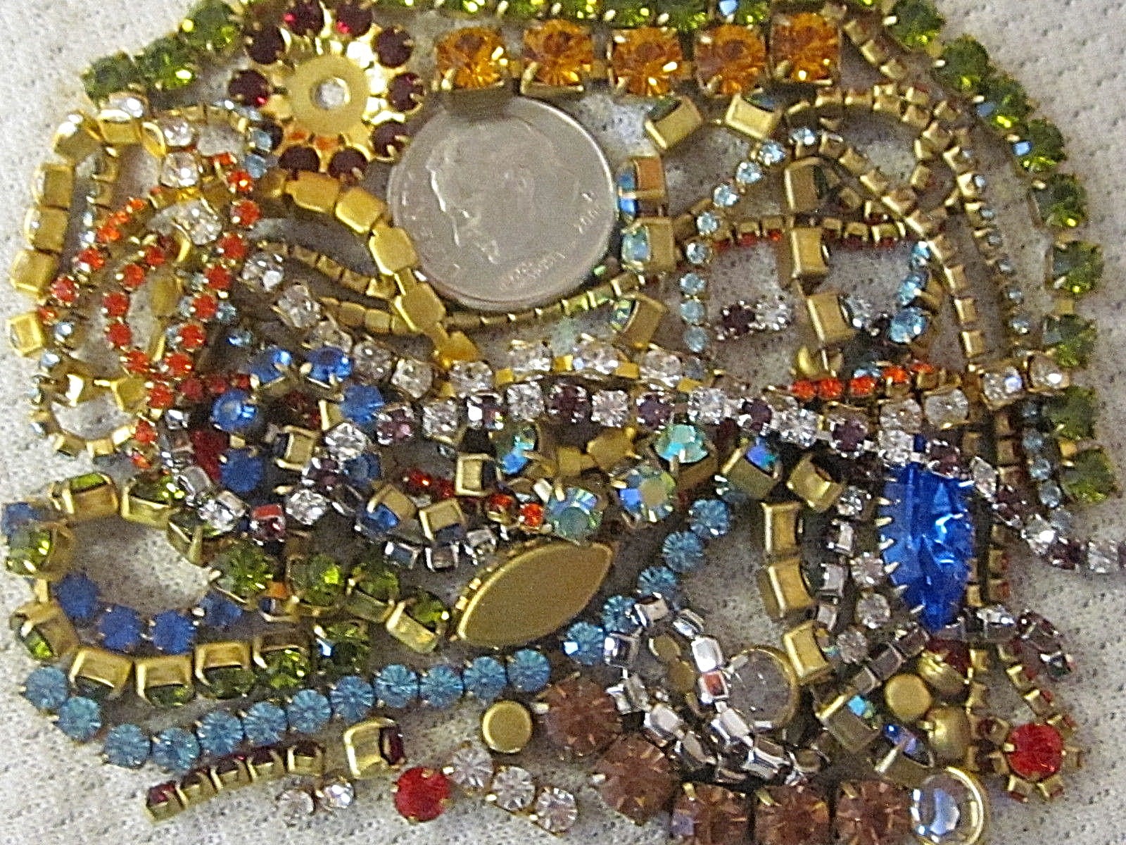 100% SWAROVSKI RHINESTONE CHAIN ROPE SETTINGS LOT VTG NOS DESIGN FINDINGS CRAFTS