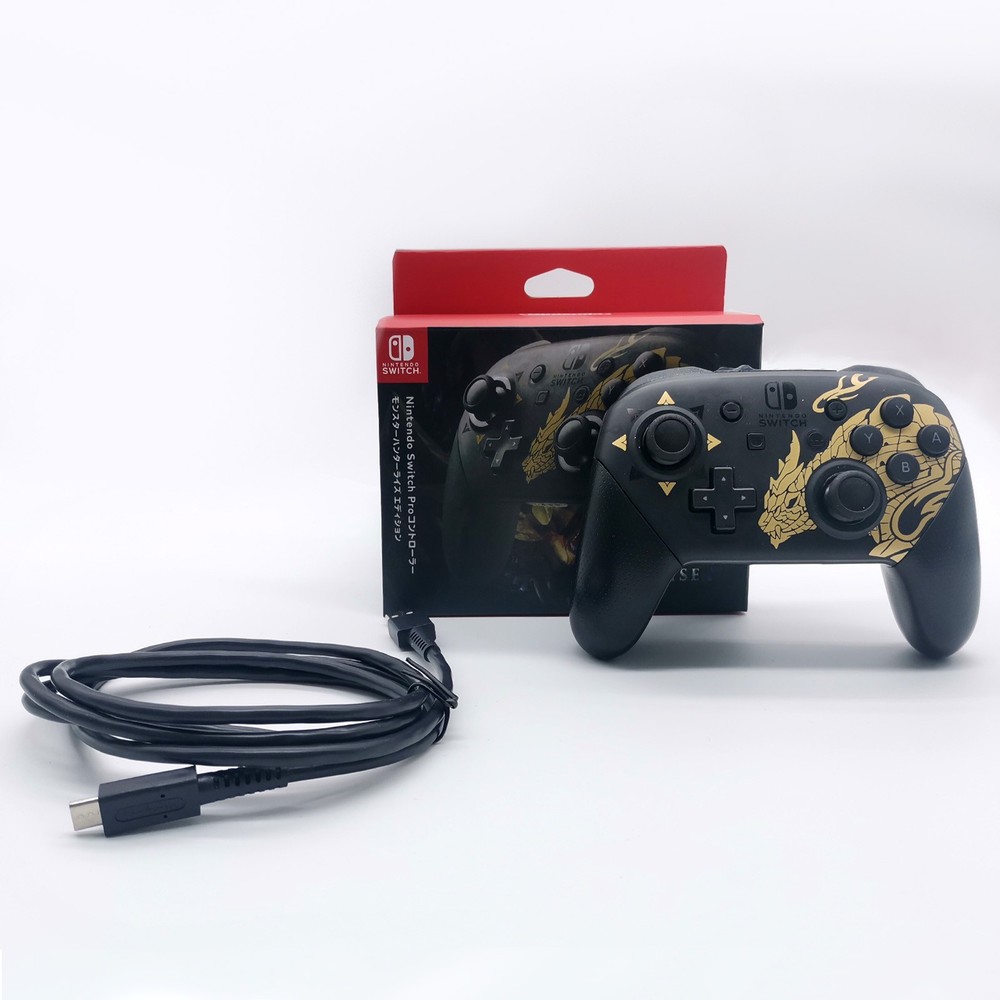 Nintendo Switch Pro Wireless Bluetooth Controller - Monster Hunter Rise Edition
