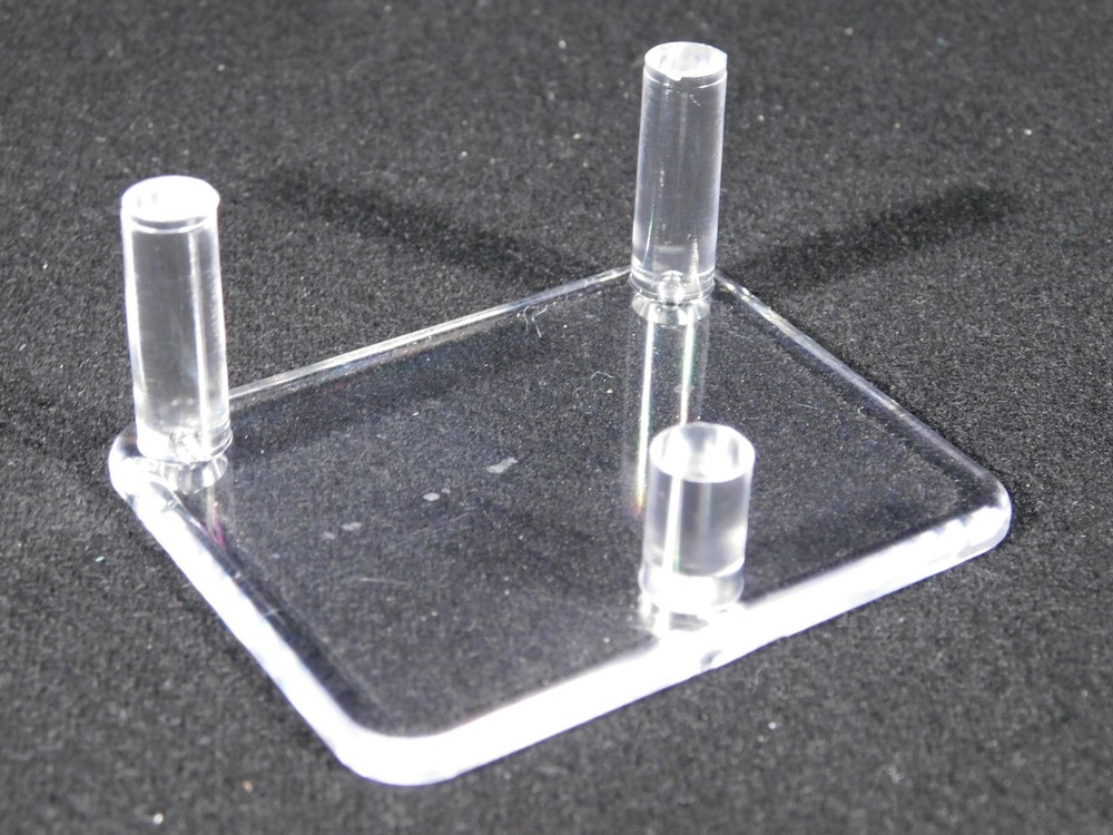 Heavy Duty THREE Post SPHERE Display Stand MEDIUM Size Clear Acrylic