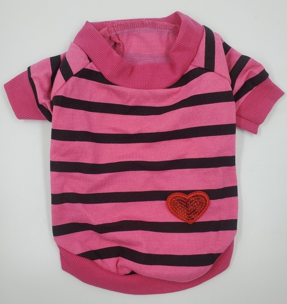 Dog Sweater Size Small Pink Striped
