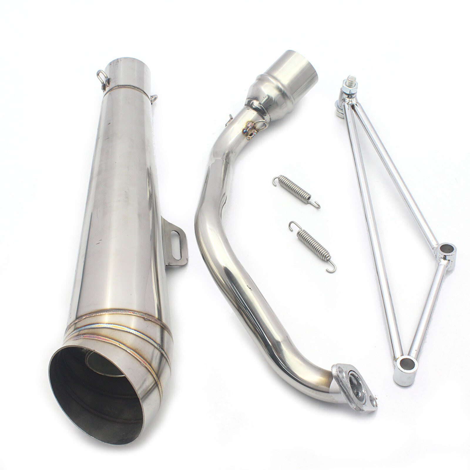Full Exhaust Muffler Pipe For Honda Ruckus Zoomer GY6 125cc/150cc Stainless