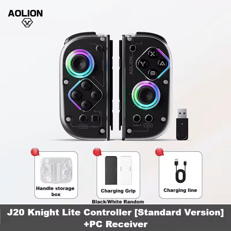 Aolion Black J20 Lite Knight Wireless Joycons