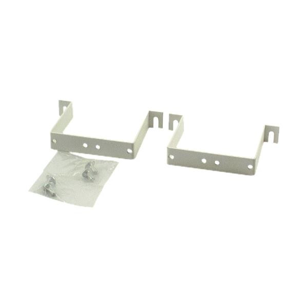 Quick Easy Bracket set to Mount Ethernet Cat6 Cat5e Patch Panel to Wall 2U White