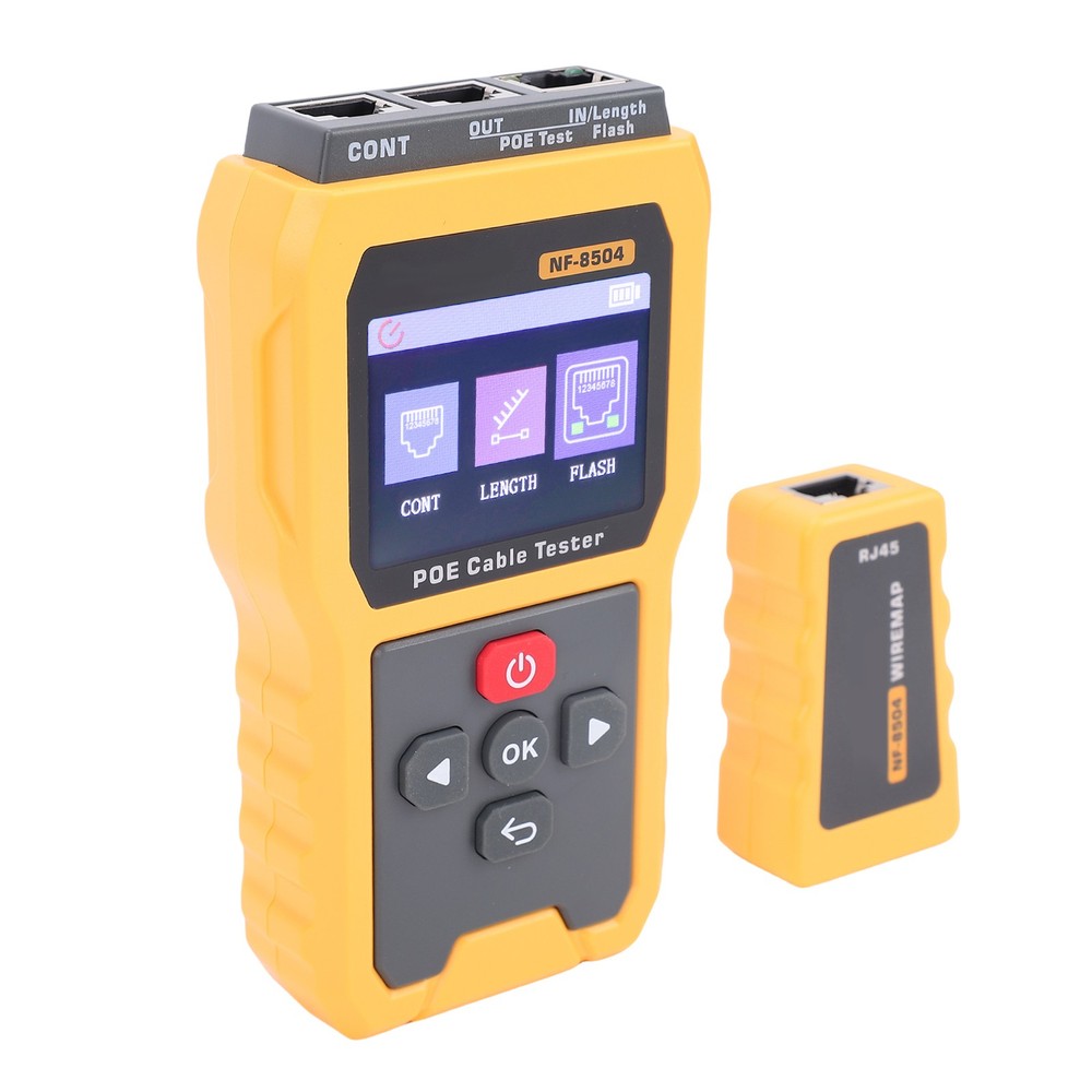 Ethernet Cable Tester CAT6 Port Flash LAN Cable Tester For Installation
