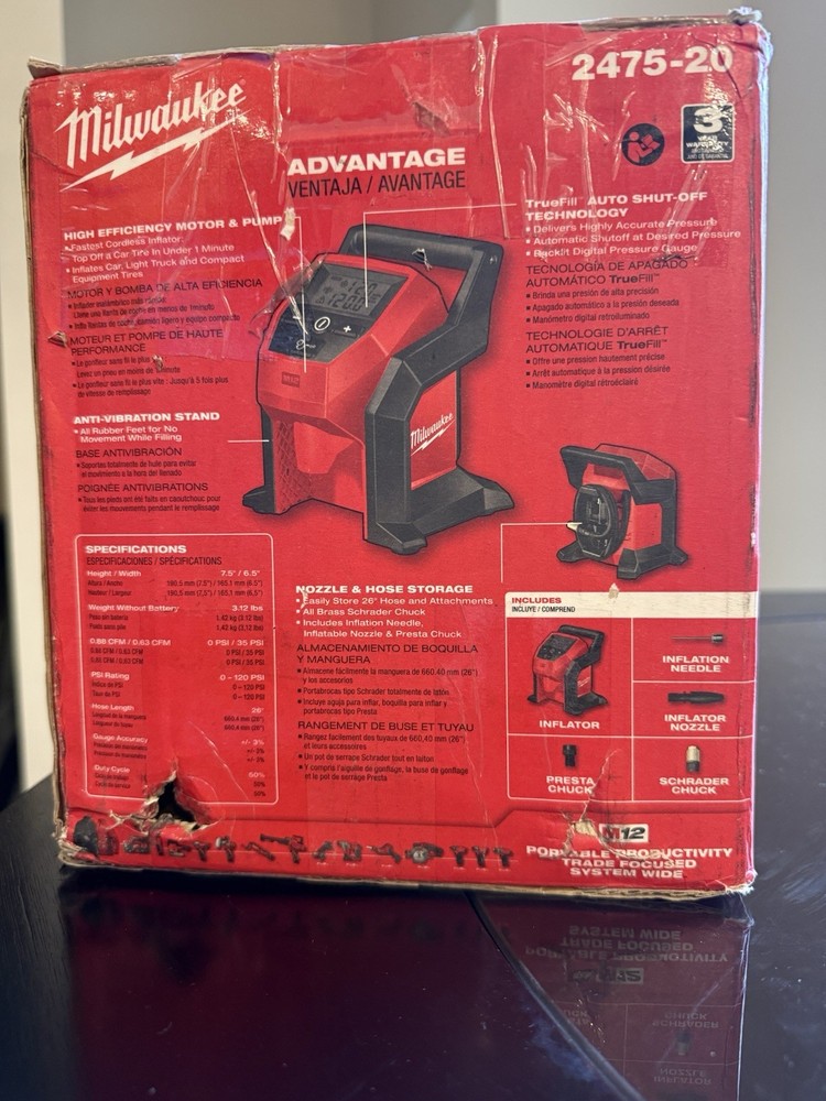 Milwaukee M12 Compact Inflator