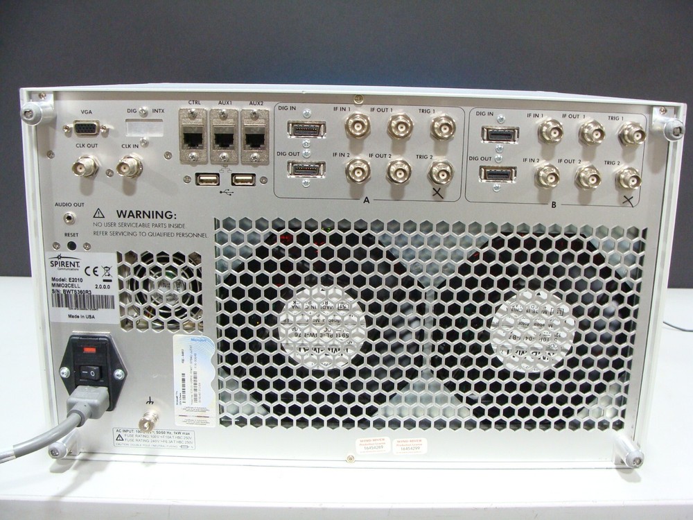 Spirent E2010S AT4 CS8 Broadband Wireless 4G Test Set Keysight T2010A MIMO2Cell