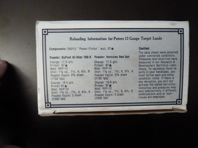 VINTAGE PETERS BLUE MAGIC TARGET LOAD SHOTSHELL BOX