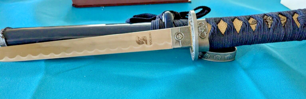 Black Tanto Samurai Dagger by Toledo Spain