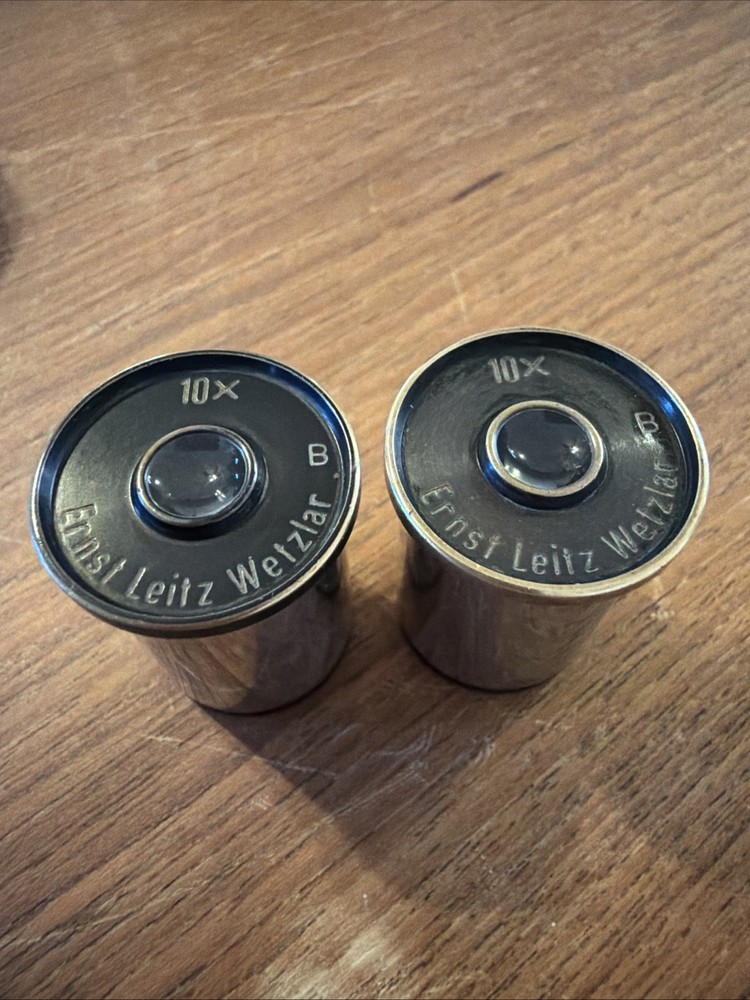 10X B ERNST LEITZ WETZLAR EYEPIECES PAIR