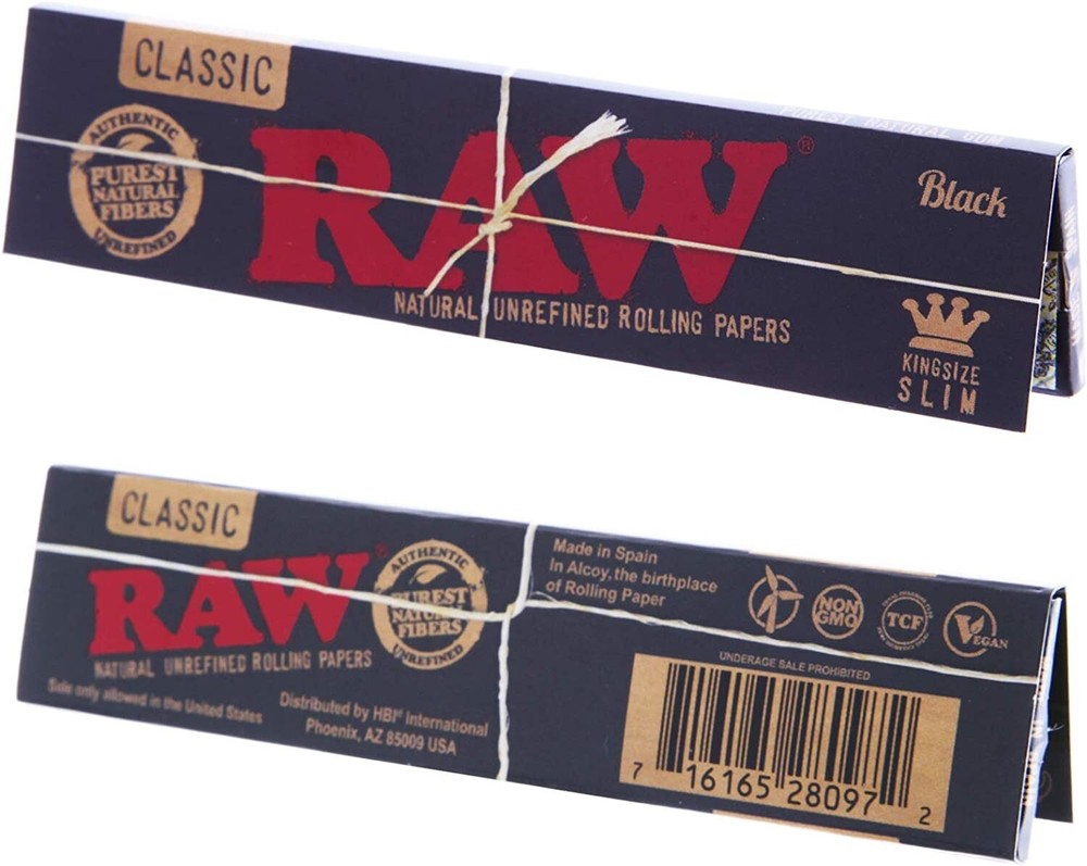 RAW ROLLING BUNDLE ROLLING TRAY KING SIZE CLASSIC PAPERS TIPS MACHINE 6PCS