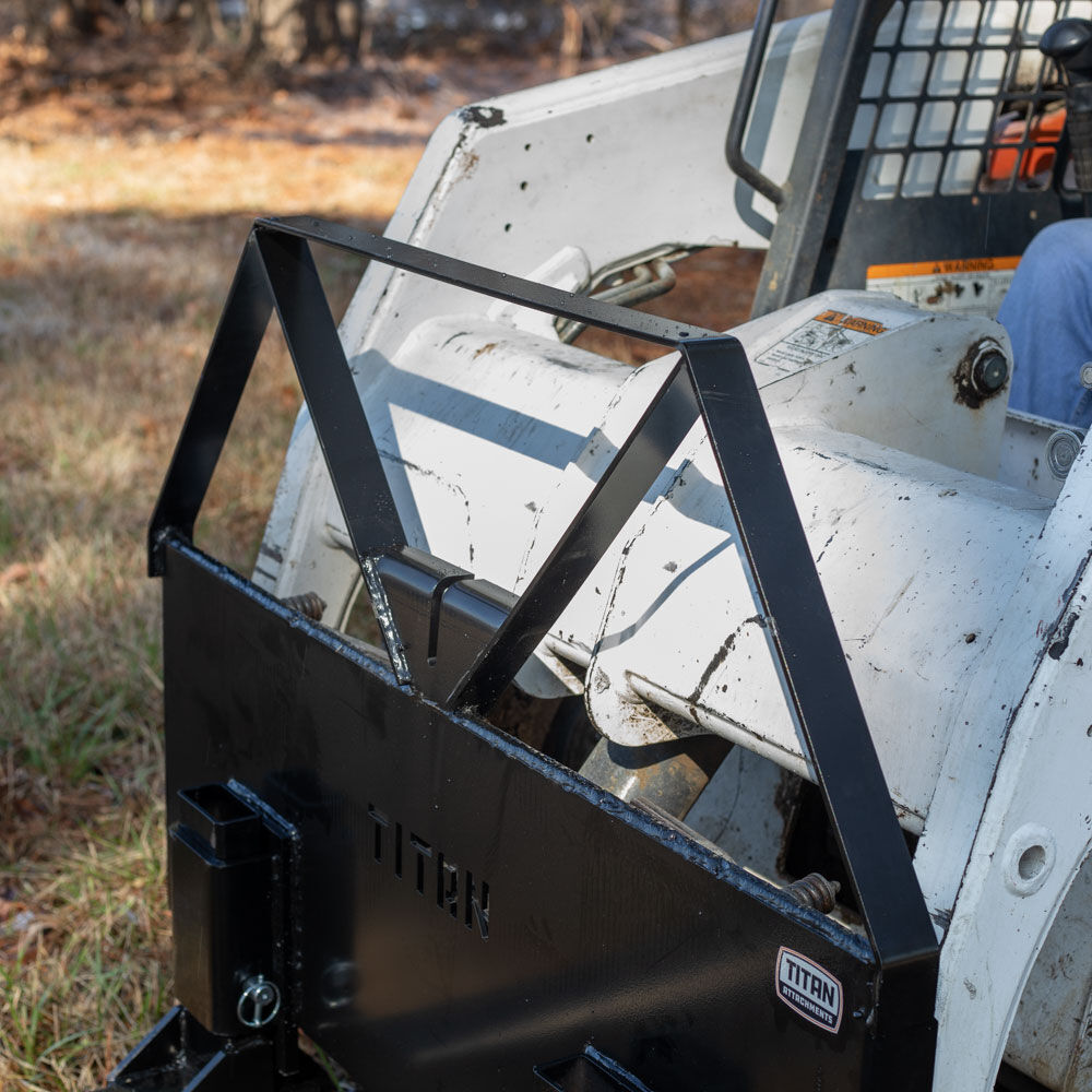 Titan Attachments Pin-On Pallet Fork Frame Attachment, 46" Hefty Fork Blades
