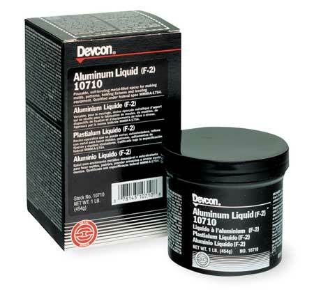 Devcon 10710 Epoxy Adhesive, 10710 Series, Gray, Jar, 5:01 Mix Ratio, 16 Hr