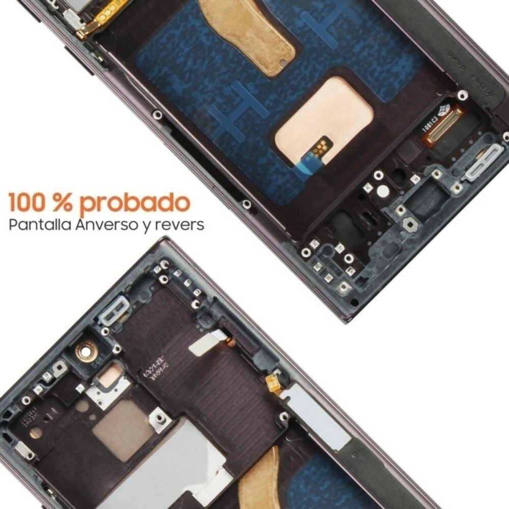 Premium LCD Screen Replacement for Samsung Galaxy S22 Ultra with Frame + Tools